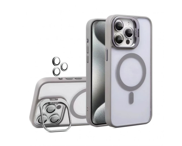 Чохол із підставкою та захистом для камер MagSafe для iPhone 14 light grey