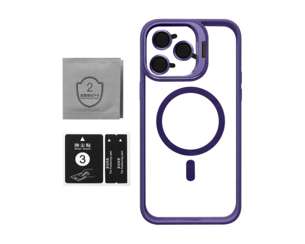 Чохол із підставкою та захистом для камер MagSafe для iPhone 14 Pro violet