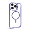 Чехол с функцией MagSafe для Apple iPhone 14 Pro с подставкой и защитой для камер lilac