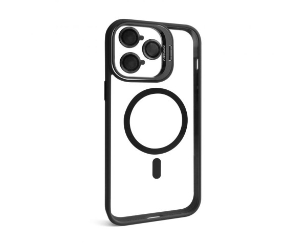 Чехол с функцией MagSafe для Apple iPhone 14 Pro Max с подставкой и защитой для камер black