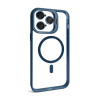 Чехол с функцией MagSafe для Apple iPhone 14 Pro Max с подставкой и защитой для камер dark blue