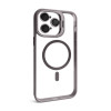 Чехол с функцией MagSafe для Apple iPhone 14 Pro Max с подставкой и защитой для камер light grey