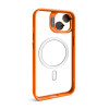 Чехол с функцией MagSafe для Apple iPhone 15 с подставкой и защитой для камер orange