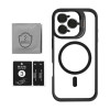 Чехол с функцией MagSafe для Apple iPhone 15 Pro с подставкой и защитой для камер black
