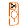 Чехол с функцией MagSafe для Apple iPhone 15 Pro с подставкой и защитой для камер orange