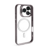 Чехол с функцией MagSafe для Apple iPhone 15 Pro Max с подставкой и защитой для камер light grey