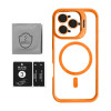 Чехол с функцией MagSafe для Apple iPhone 15 Pro Max с подставкой и защитой для камер orange