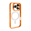 Чехол с функцией MagSafe для Apple iPhone 15 Pro Max с подставкой и защитой для камер orange