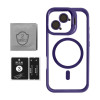 Чехол с функцией MagSafe для Apple iPhone 16 с подставкой и защитой для камер violet