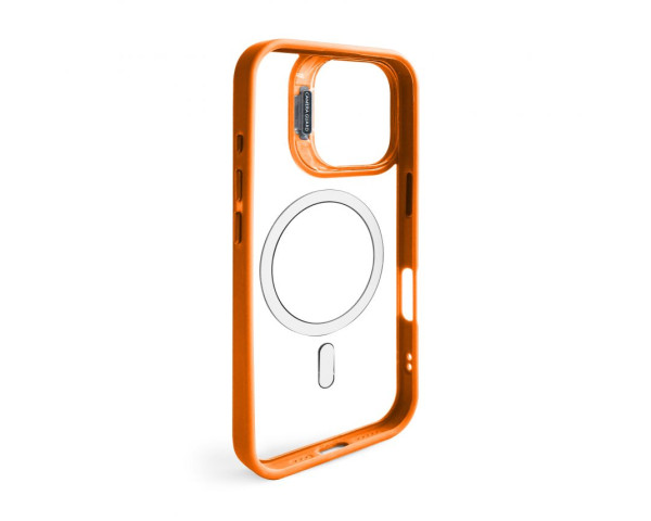 Чехол с функцией MagSafe для Apple iPhone 16 с подставкой и защитой для камер orange