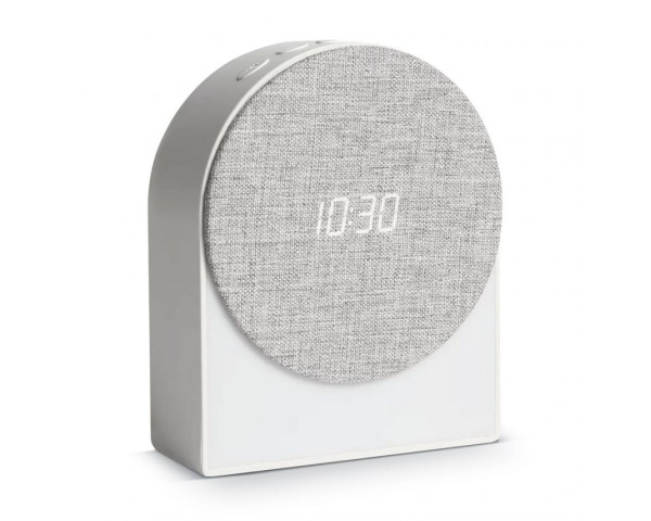 Нічник-колонка 4в1 Годинник Нічник Білий шум Bluetooth колонка WALKER WSP-190 Біла