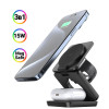 Бездротовий зарядний пристрій 3в1 WALKER WH-57 15W black