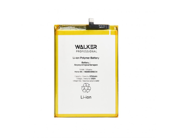 Аккумулятор WALKER Professional для Huawei HB386589ECW Honor 8X, Mate 20 Lite, P10 Plus (3750mAh)