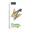 Кабель трансформер для айфону андроїд USB 4в1 WALKER C990 65W USB+Type-C / Type-C+Lightning Сірий