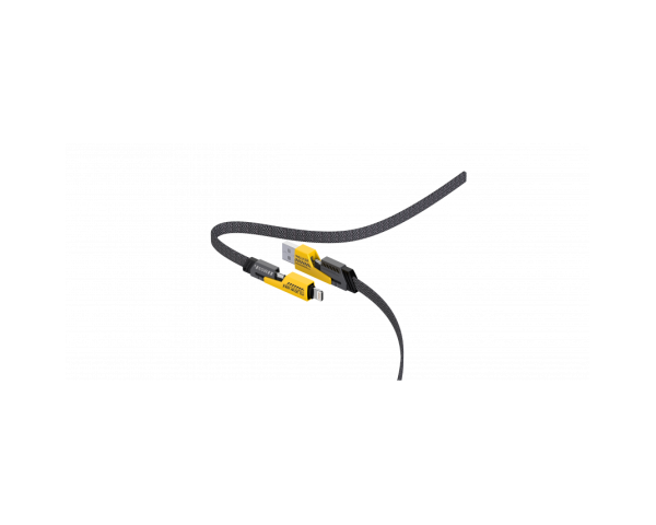 Кабель трансформер для айфону андроїд USB 4в1 WALKER C990 65W USB+Type-C / Type-C+Lightning Сірий