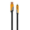 Кабель трансформер для айфону андроїд USB 4в1 WALKER C990 65W USB+Type-C / Type-C+Lightning Сірий