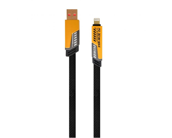 Кабель трансформер для айфону андроїд USB 4в1 WALKER C990 65W USB+Type-C / Type-C+Lightning Сірий