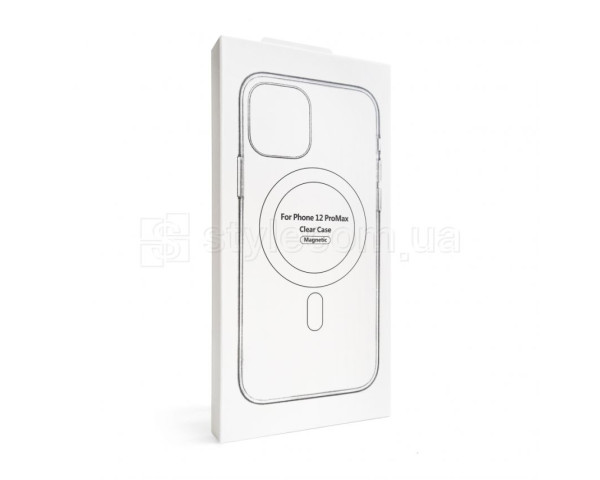 Чехол Original с функцией MagSafe для Apple iPhone 12 Pro Max прозрачный с индикатором установки
