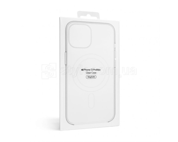 Чехол Original с функцией MagSafe для Apple iPhone 13 Pro Max прозрачный с индикатором установки