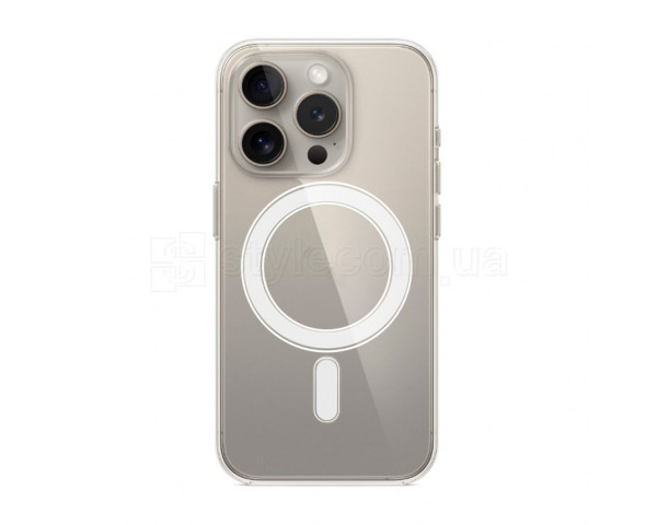Чехол Original с функцией MagSafe для Apple iPhone 15 Pro прозрачный
