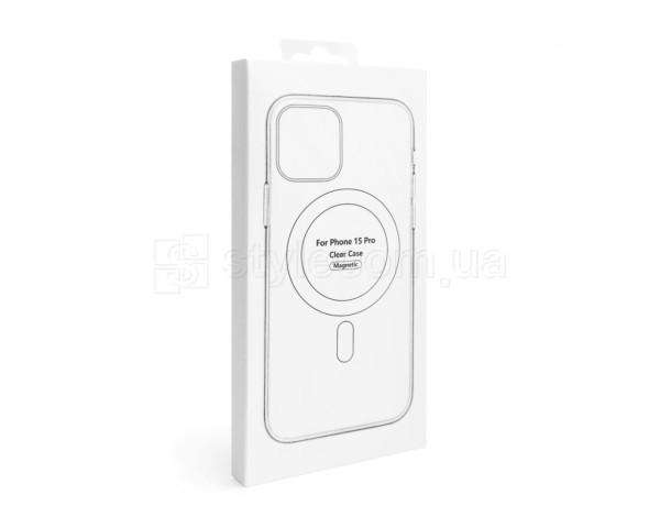 Чехол Original с функцией MagSafe для Apple iPhone 15 Pro прозрачный