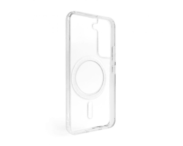 Чехол Original с функцией MagSafe для Samsung Galaxy S22/S901 (2022) прозрачный с индикатором установки