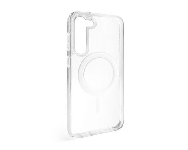 Чехол Original с функцией MagSafe для Samsung Galaxy S23 Plus/S916 (2023) прозрачный с индикатором установки