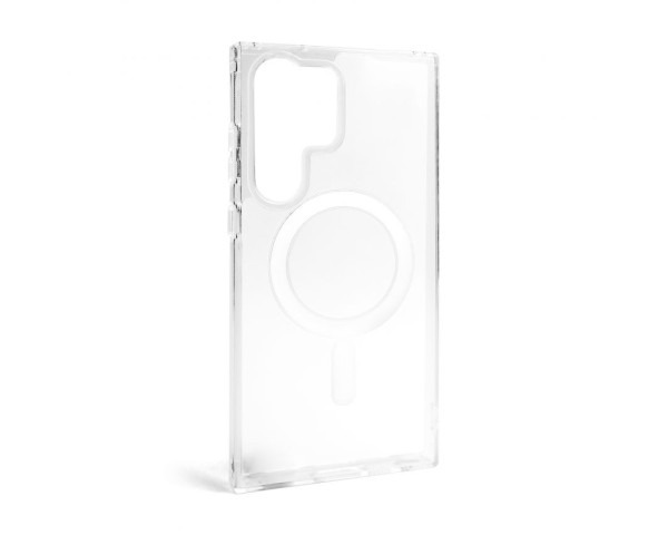 Чехол Original с функцией MagSafe для Samsung Galaxy S23 Ultra/S918 (2023) прозрачный с индикатором установки