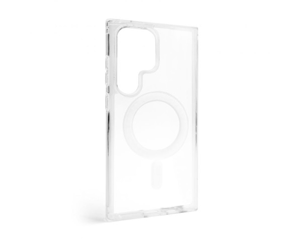 Чехол Original с функцией MagSafe для Samsung Galaxy S24 Ultra/S928 (2024) прозрачный с индикатором установки