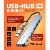 Перехідник USB-HUB 8в1 WALKER WHUB-53 з роз'ємом USB/Type-C
