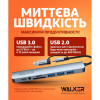 Перехідник USB-HUB 8в1 WALKER WHUB-53 з роз'ємом USB/Type-C