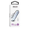 Перехідник USB-HUB 8в1 WALKER WHUB-53 з роз'ємом USB/Type-C