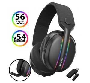 Ігрові навушники Bluetooth WALKER WBT-83 black