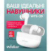 Навушники Bluetooth WALKER WTS-39 ENC white