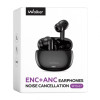 Навушники Bluetooth WALKER WTS-67 ANC+ENC black