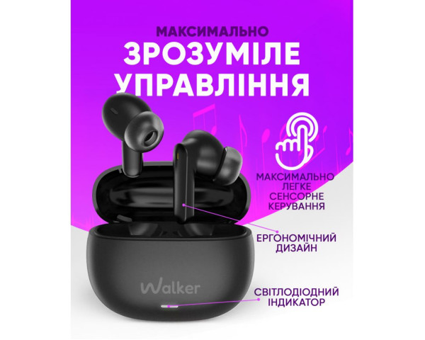Навушники Bluetooth WALKER WTS-67 ANC+ENC white