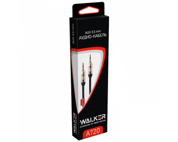 Аудіокабель WALKER A720 black