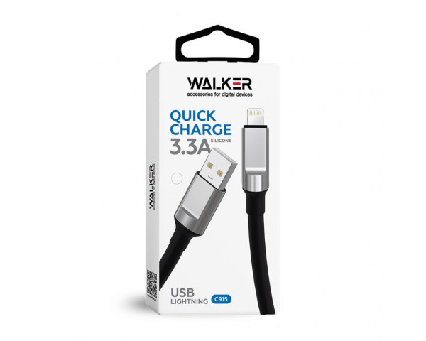 Кабель USB WALKER C915 Lightning orange