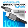 Кабель USB WALKER C985 100W Type-C to Type-C 1.5м black
