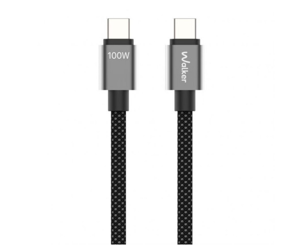 Кабель USB WALKER C985 100W Type-C to Type-C 1.5м black