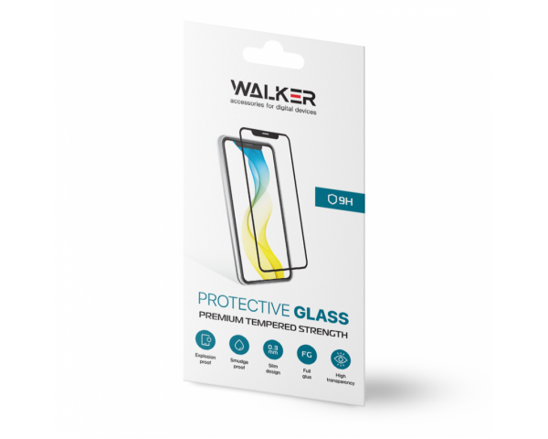 Защитное стекло WALKER Full Glue для Apple iPhone 13 mini black