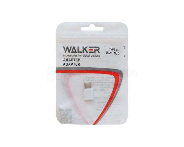 Переходник WALKER Type-C to Micro (AMTC01) plastic mix color