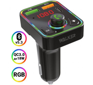 FM-трансмітер WALKER WAFM-510 black