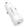 Автомобільний зарядний пристрій (адаптер) 2в1 WALKER WCR-63 PD_30W + Data Cable Type-C to Lightning white