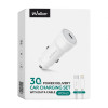 Автомобільний зарядний пристрій (адаптер) 2в1 WALKER WCR-63 PD_30W + Data Cable Type-C to Lightning white