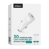 Автомобільний зарядний пристрій (адаптер) 2в1 WALKER WCR-63 PD_30W + Data Cable Type-C to Type-C white