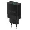 Мережевий зарядний пристрій (адаптер) WALKER WH-35 1USB / QC3.0 / 3A / 18W black