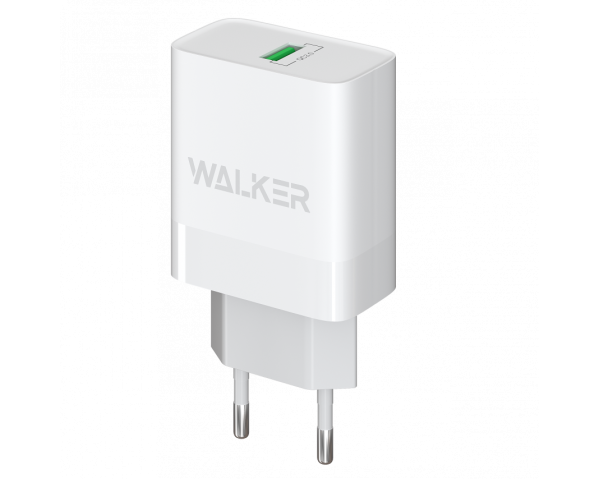 Сетевое зарядное устройство (адаптер) WALKER WH-35 1USB/QC3.0/3A/18W white