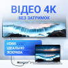 Перехідник USB-хаб WALKER WHUB-63 8в1 з роз'ємом Type-C grey