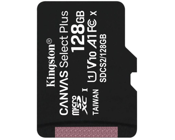 Карта памяти Kingston Canvas Select Plus MicroSDXC 128GB Class 10 UHS-I R100MB/s (SDCS2/128GBSP)